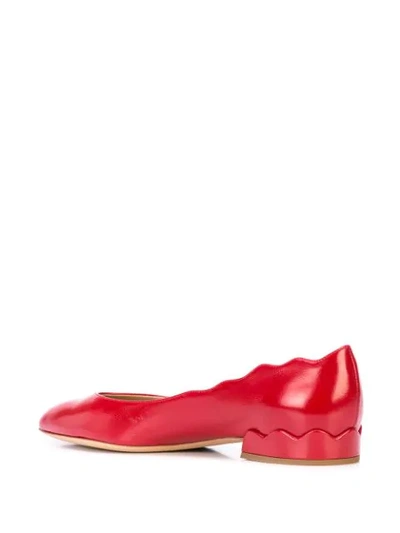 Shop Chloé Slip-on Ballerina Shoes In Red