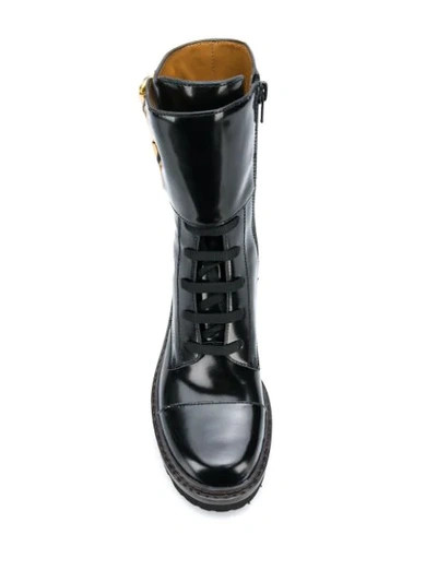 Shop See By Chloé Mallory Biker Boots In Black