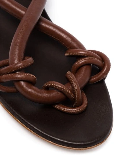 Shop Jil Sander Rope-style Sandals In Brown