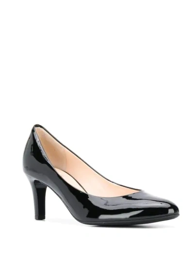 Shop Hogl Patent Mid-heel Pumps In Black