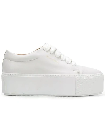 Shop Acne Studios Drihanna Platform Sneakers In White