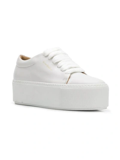 Shop Acne Studios Drihanna Platform Sneakers In White