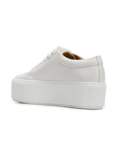 Shop Acne Studios Drihanna Platform Sneakers In White