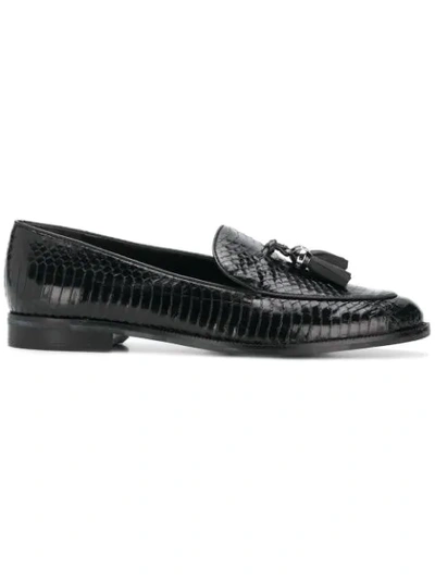 Shop Ralph Lauren Tassel Loafers In Black