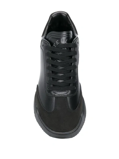 Shop Stella Mccartney Loop Lace-up Sneakers In Black