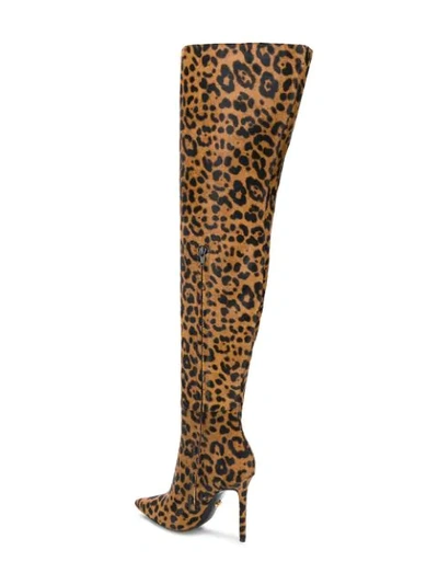 leopard over-the-knee boots