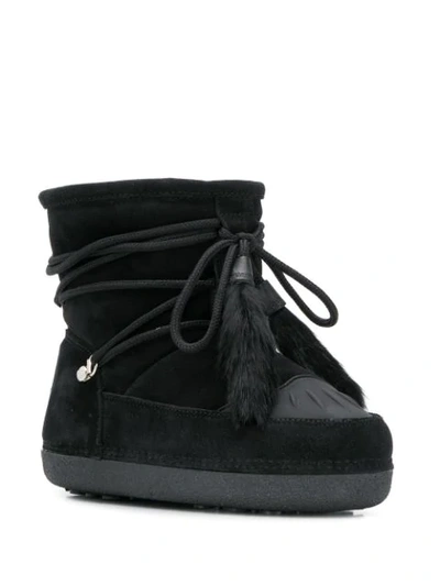Shop Dsquared2 Suede Snowboots In Black