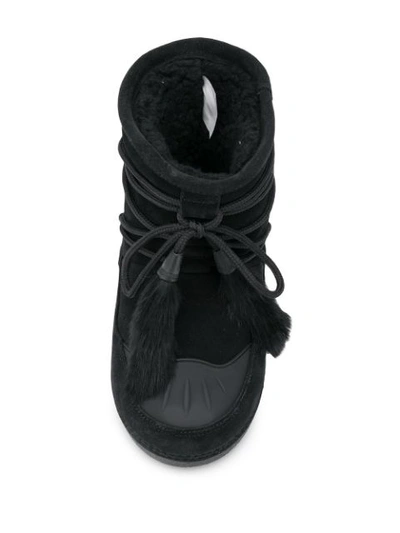 Shop Dsquared2 Suede Snowboots In Black
