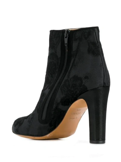 Shop Chie Mihara Brocade Ankle Boots In Black