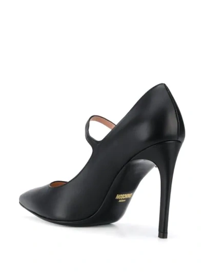 Shop Moschino Mary Jane Pumps In Black