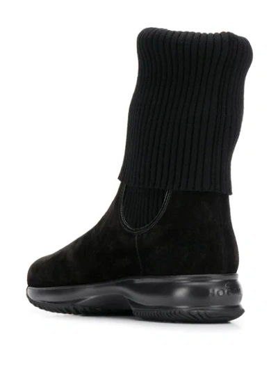 Hogan Interactive Ankle Boots In Black