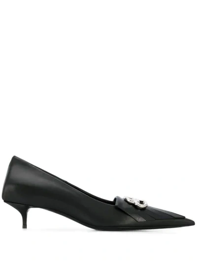 Balenciaga Bb Patent Leather Pumps in Black