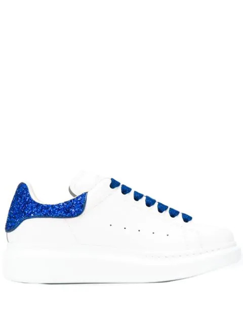 alexander mcqueen blue glitter sneakers