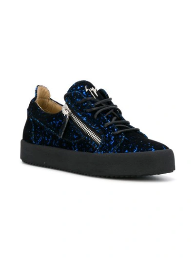 Shop Giuseppe Zanotti Ghost Sneakers In Blue
