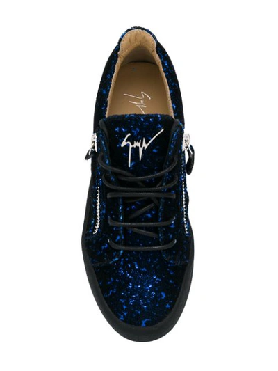 Shop Giuseppe Zanotti Ghost Sneakers In Blue