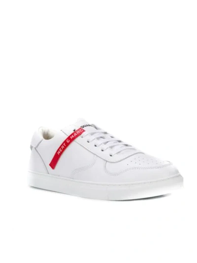 Shop Dsquared2 Branded Low Top Sneakers In White