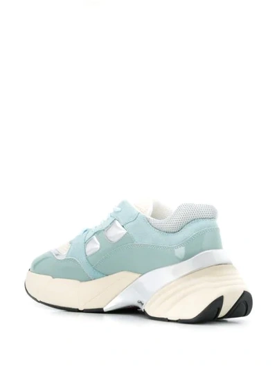 Shop Pinko Chunky Sole Sneakers In Blue