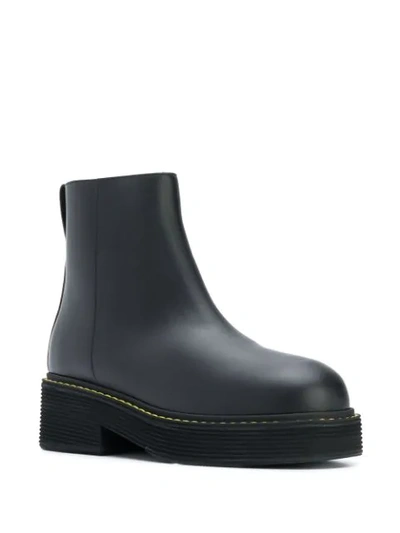 Shop Marni Otto Ankle Boots In Black
