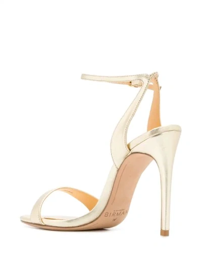 Shop Alexandre Birman Willow 100 Sandals In Gold