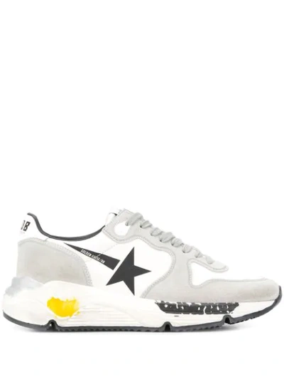 Shop Golden Goose Running Sole Sneakers In White