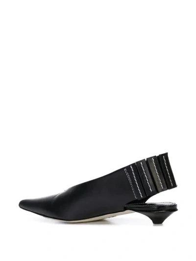 Shop Proenza Schouler Pointed Toe Slingbacks In Black