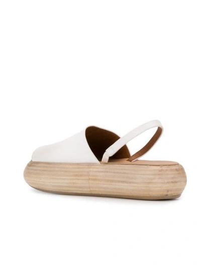 Shop Marsèll Platform Slingback Sandals In White
