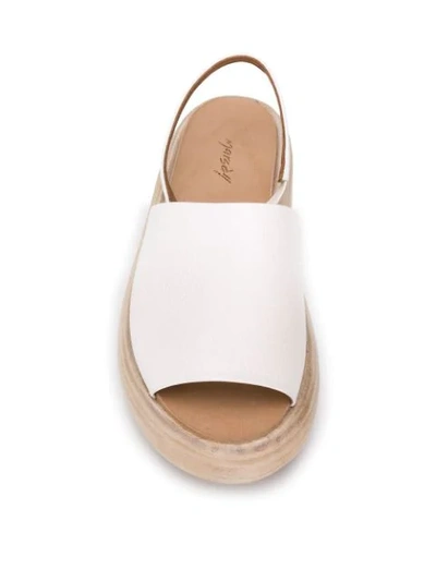 Shop Marsèll Platform Slingback Sandals In White