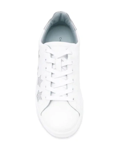 Shop Chiara Ferragni Star Print Sneakers In White