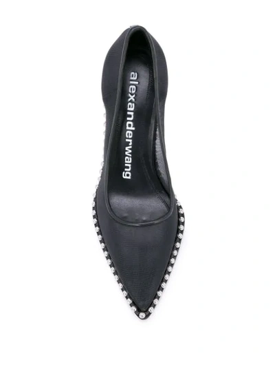 Shop Alexander Wang Rie Mesh Pumps In Black