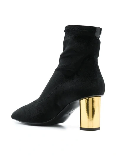 Shop Giuseppe Zanotti Design Block Heel Bootie - Black