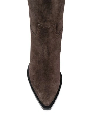 Shop A.f.vandevorst Fringed Thigh-length Boots In Brown