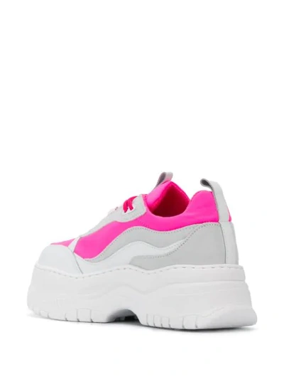 Shop Chiara Ferragni Platform Lace-up Sneakers In Pink