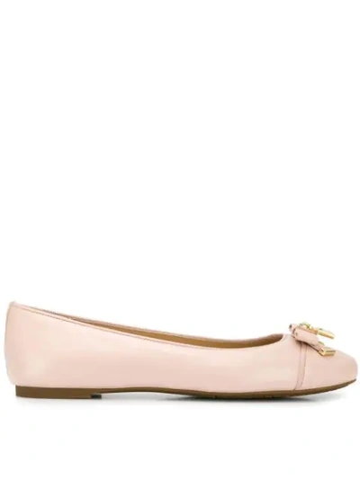 Shop Michael Michael Kors Alice Ballet Shoes In Pink