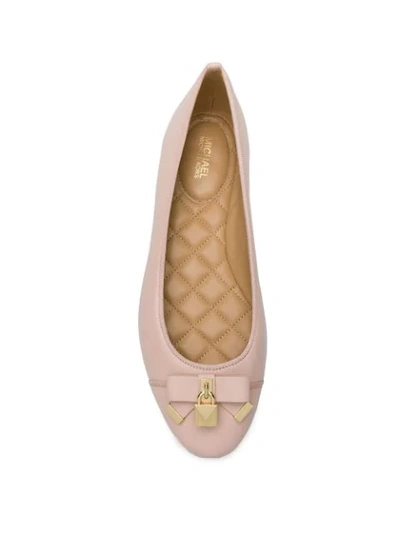 Shop Michael Michael Kors Alice Ballet Shoes In Pink