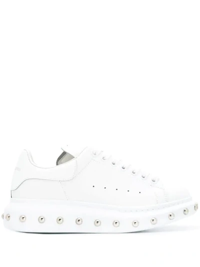 Shop Alexander Mcqueen Oversized Studded Sneakers In White