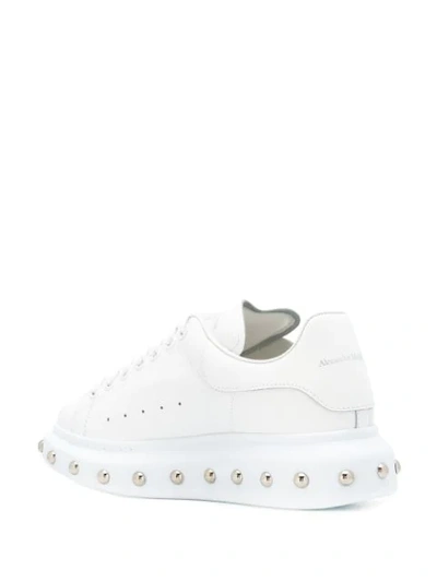 Shop Alexander Mcqueen Oversized Studded Sneakers In White