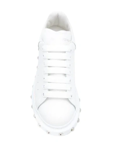 Shop Alexander Mcqueen Oversized Studded Sneakers In White