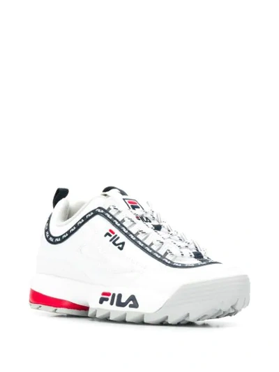 Shop Fila Platform Sneakers In White