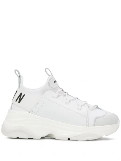 Shop Dsquared2 Chunky Sole Icon Sneakers In White