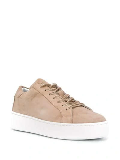 Shop Lorena Antoniazzi Lace-up Trainers In Brown