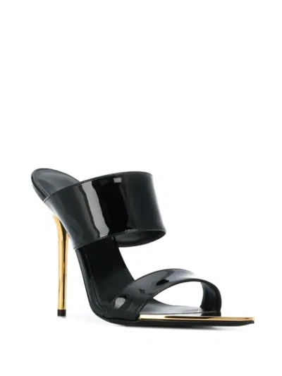 Shop Versace Stiletto Sandals In Black