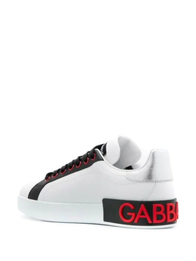 Shop Dolce & Gabbana Portofino Patch Sneakers In 89697