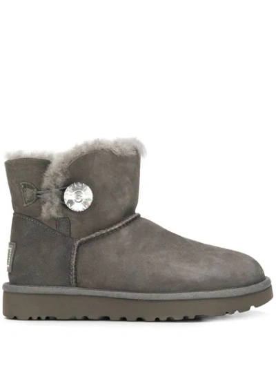 Shop Ugg Mini Bailey Boots In Grey