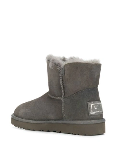 Shop Ugg Mini Bailey Boots In Grey