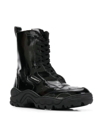 Shop Rombaut Boccacio Lace-up Boots In Black