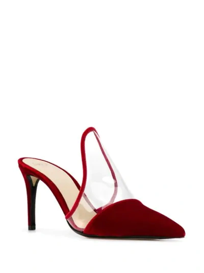 Shop Alevì Pumps Aus Samt In Red