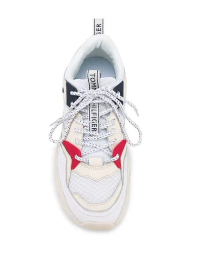 Shop Tommy Hilfiger Chunky Sneakers In White