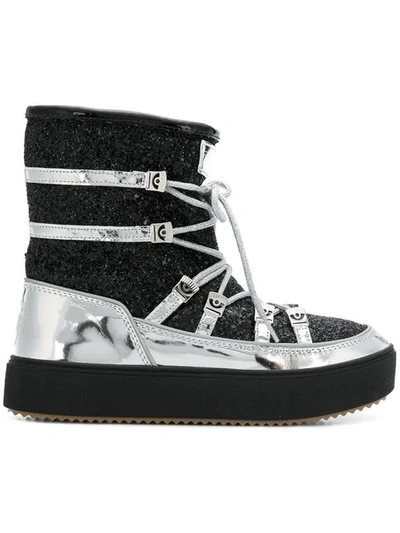 Shop Chiara Ferragni Mirror Snow Boots In Black