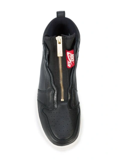 Shop Nike Jordan 1 High Zip Sneakers - Black
