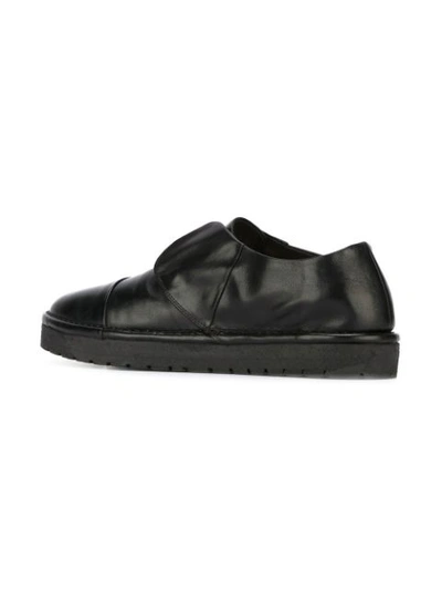 Shop Marsèll Laceless Rubber Sole Loafers - Black